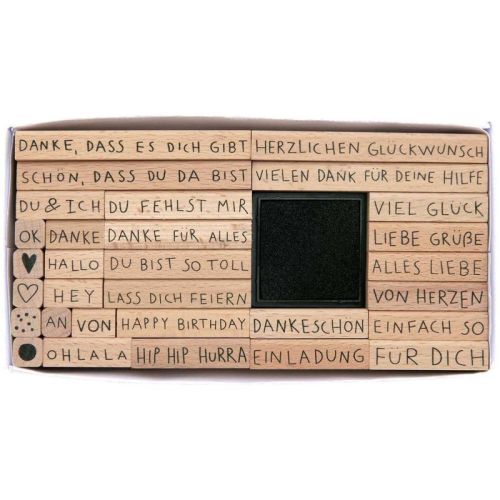 Paper Poetry Stempelset Texte Deutsch